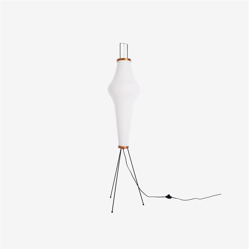 Lampadaire moderne Cyril en papier Blanc