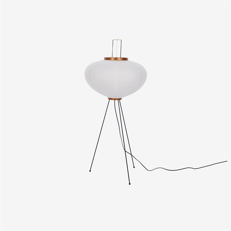 Lampadaire moderne Cyril en papier Blanc