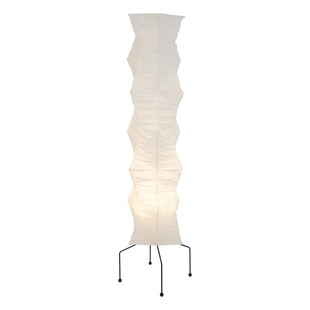 Lampadaire moderne Cyril en papier Blanc
