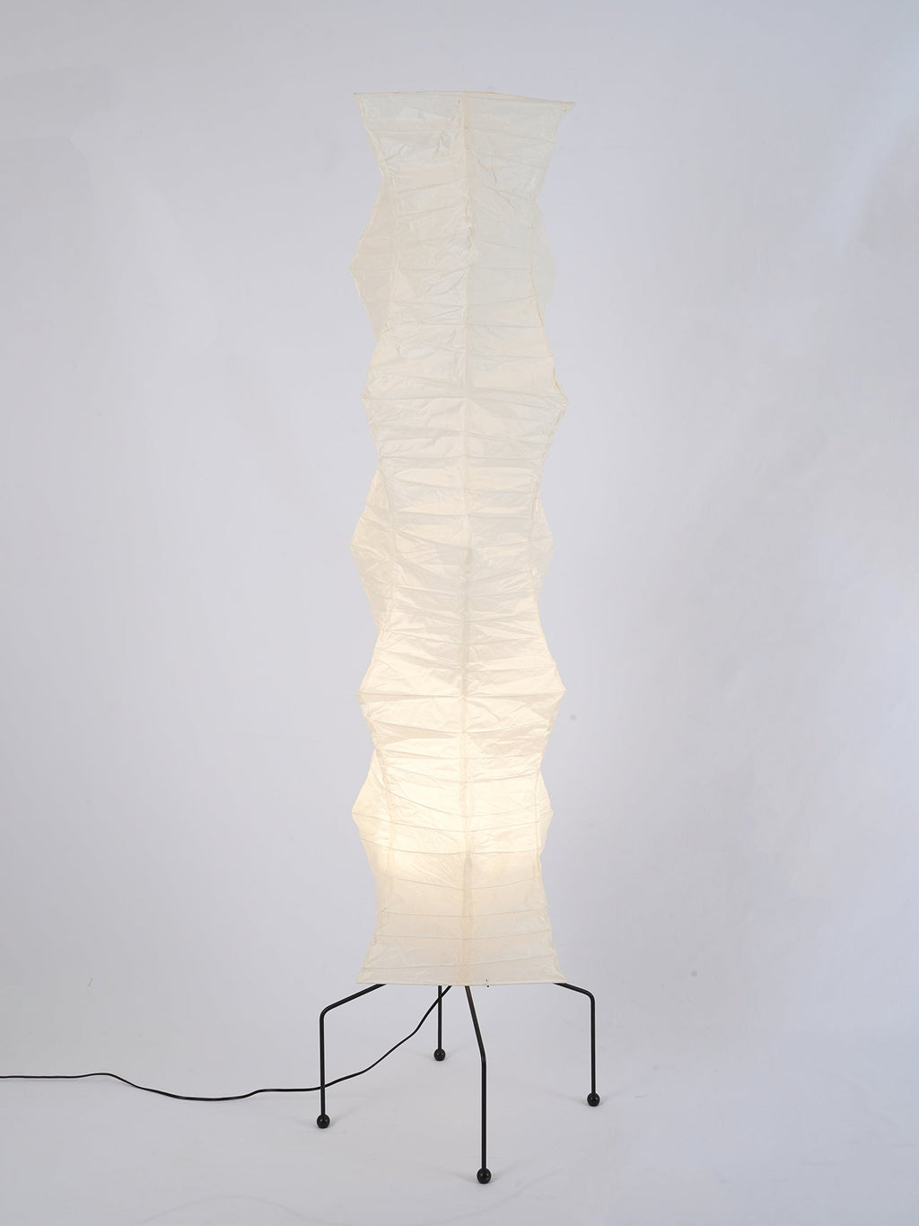 Lampadaire moderne Cyril en papier Blanc