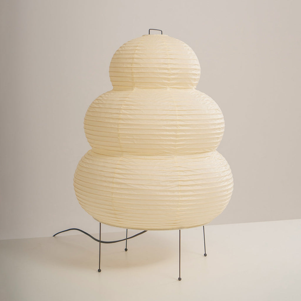 Lampe à poser moderne Fleming en papier Blanc