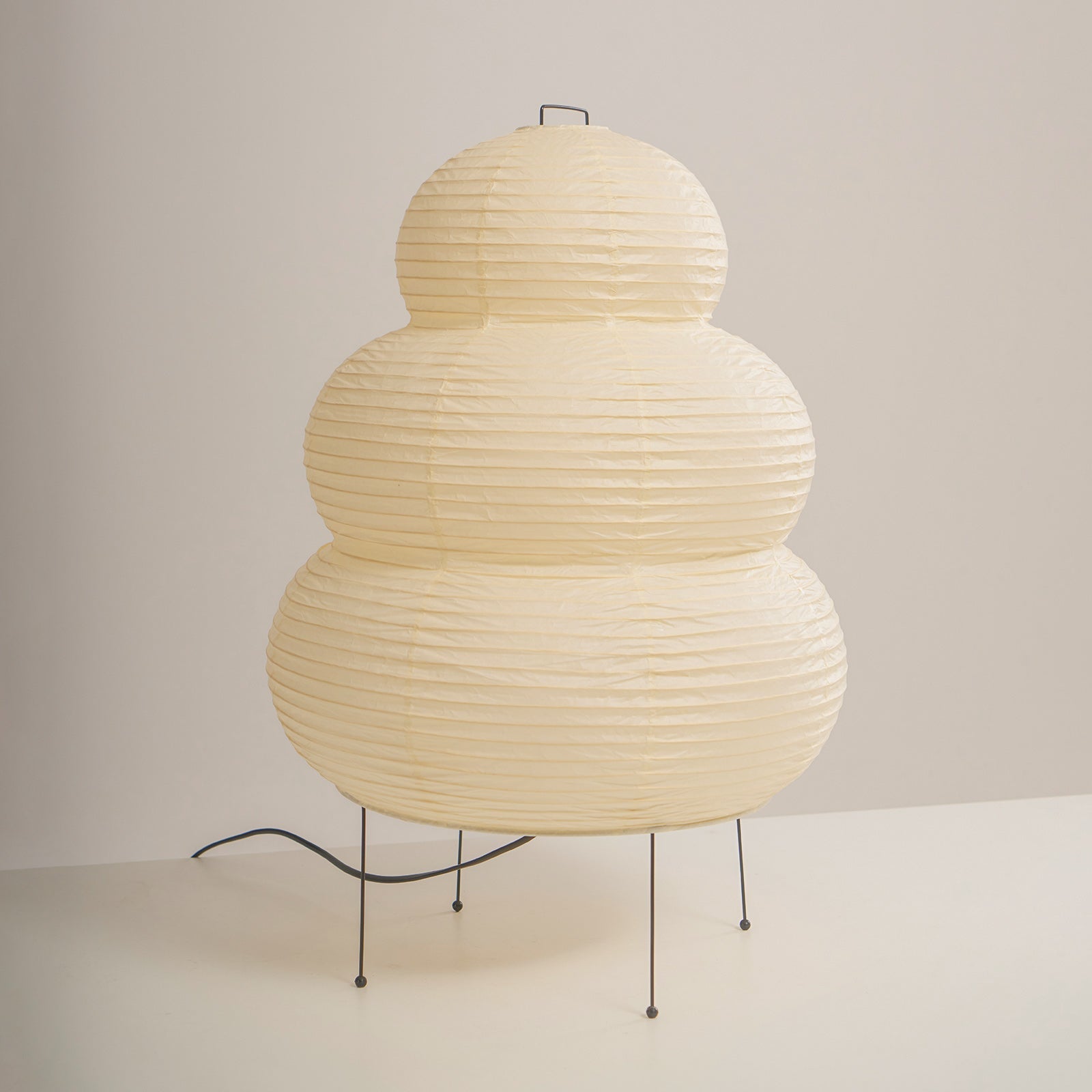 Lampe à poser moderne Fleming en papier Blanc