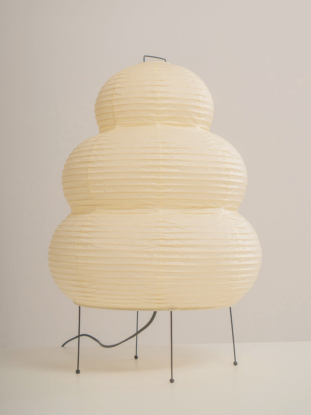 Lampe à poser moderne Fleming en papier Blanc