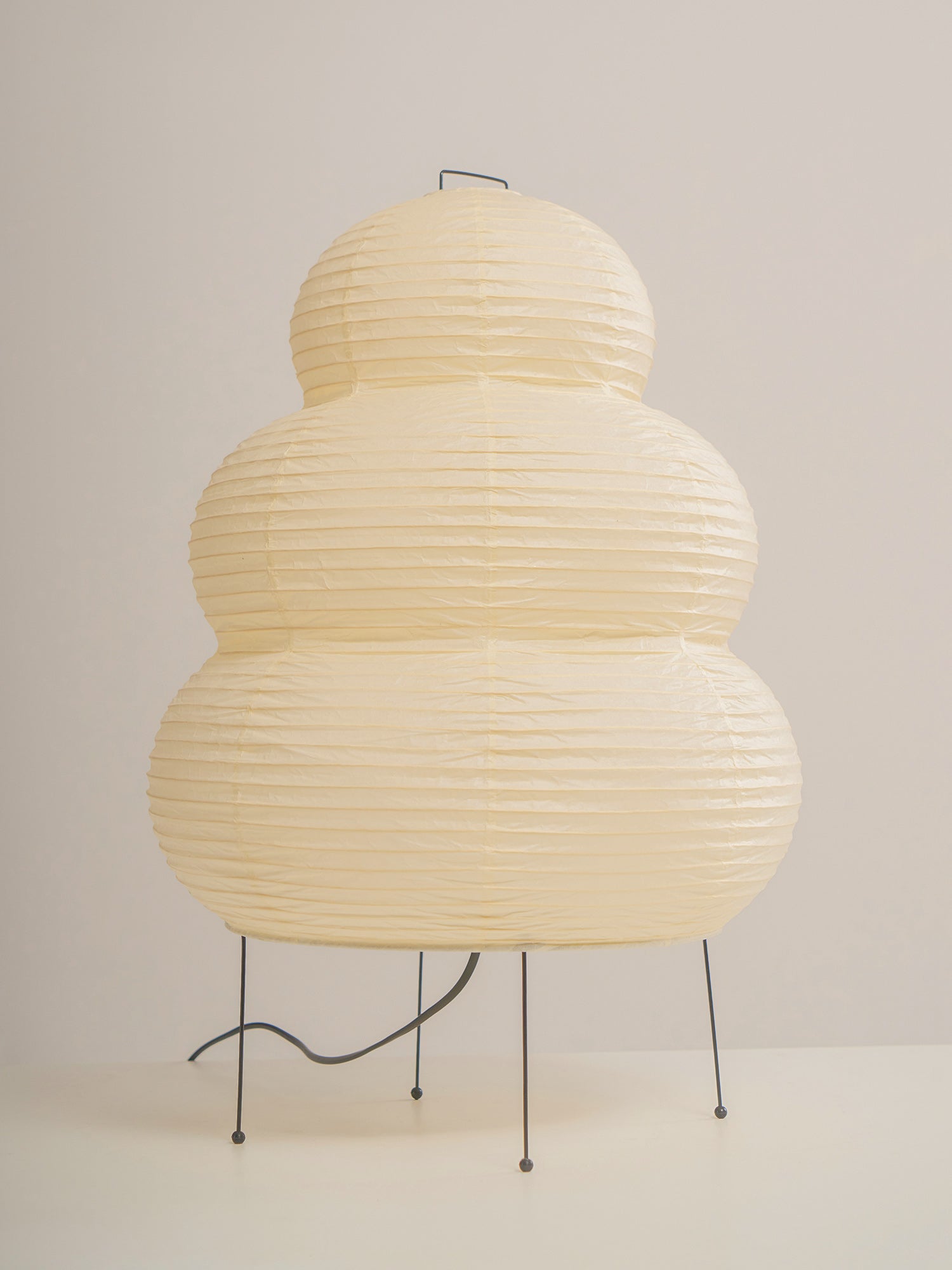 Lampe à poser moderne Fleming en papier Blanc