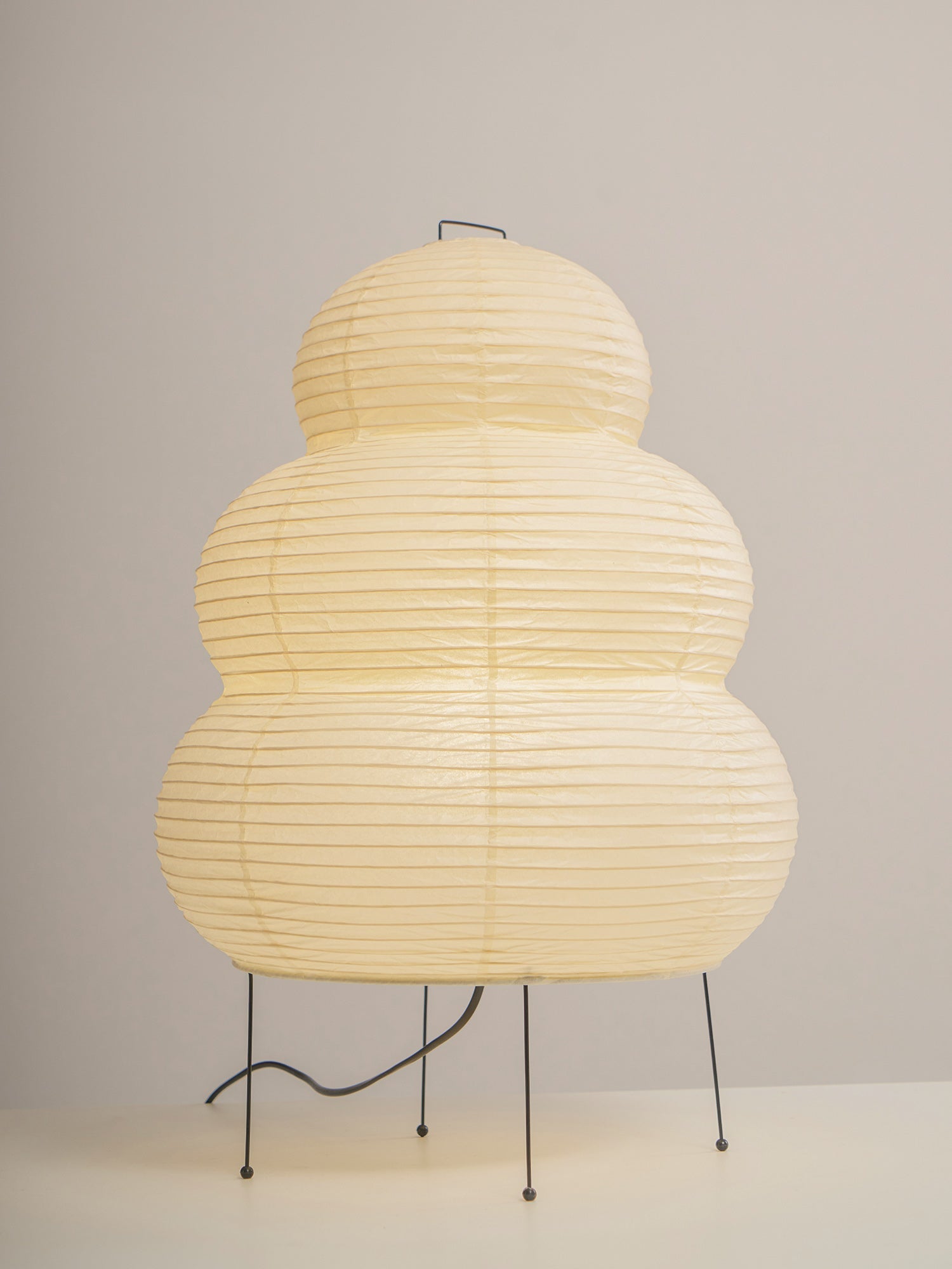 Lampe à poser moderne Fleming en papier Blanc