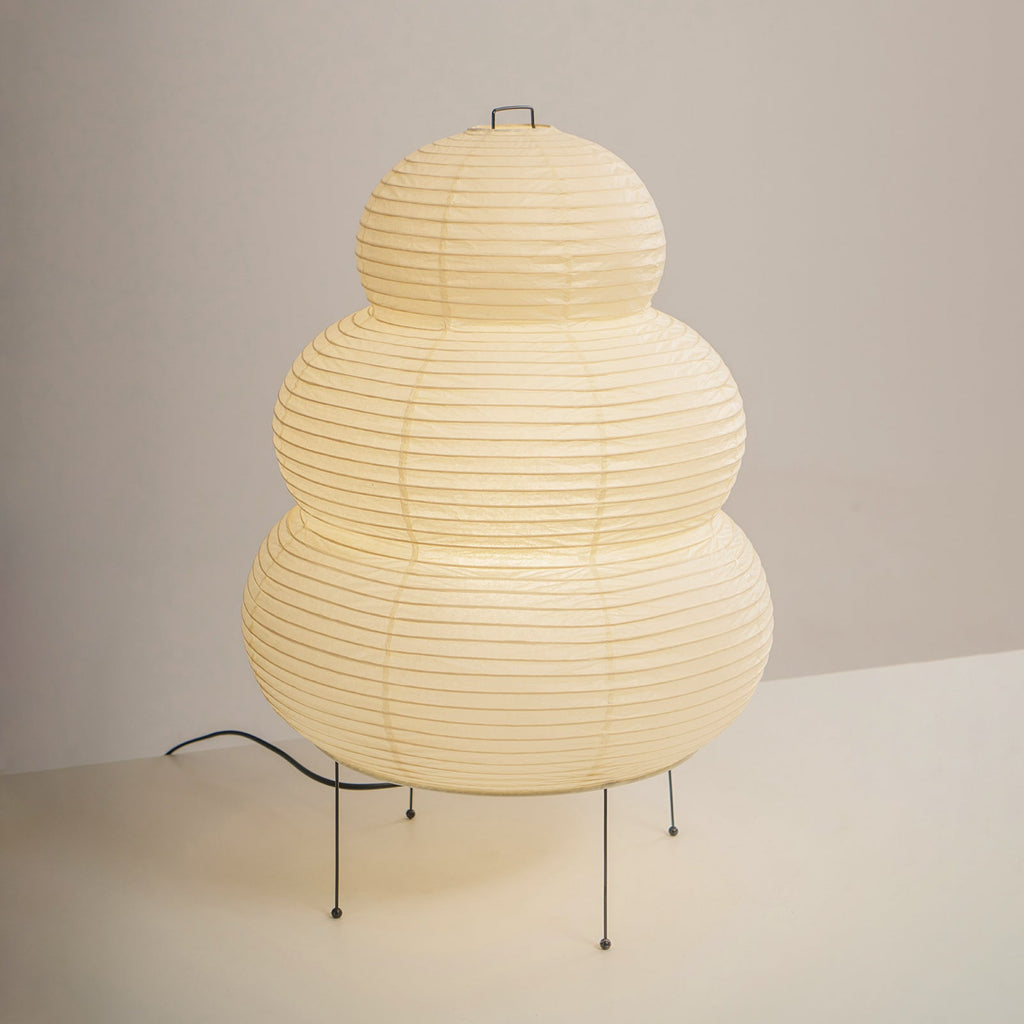 Lampe à poser moderne Fleming en papier Blanc