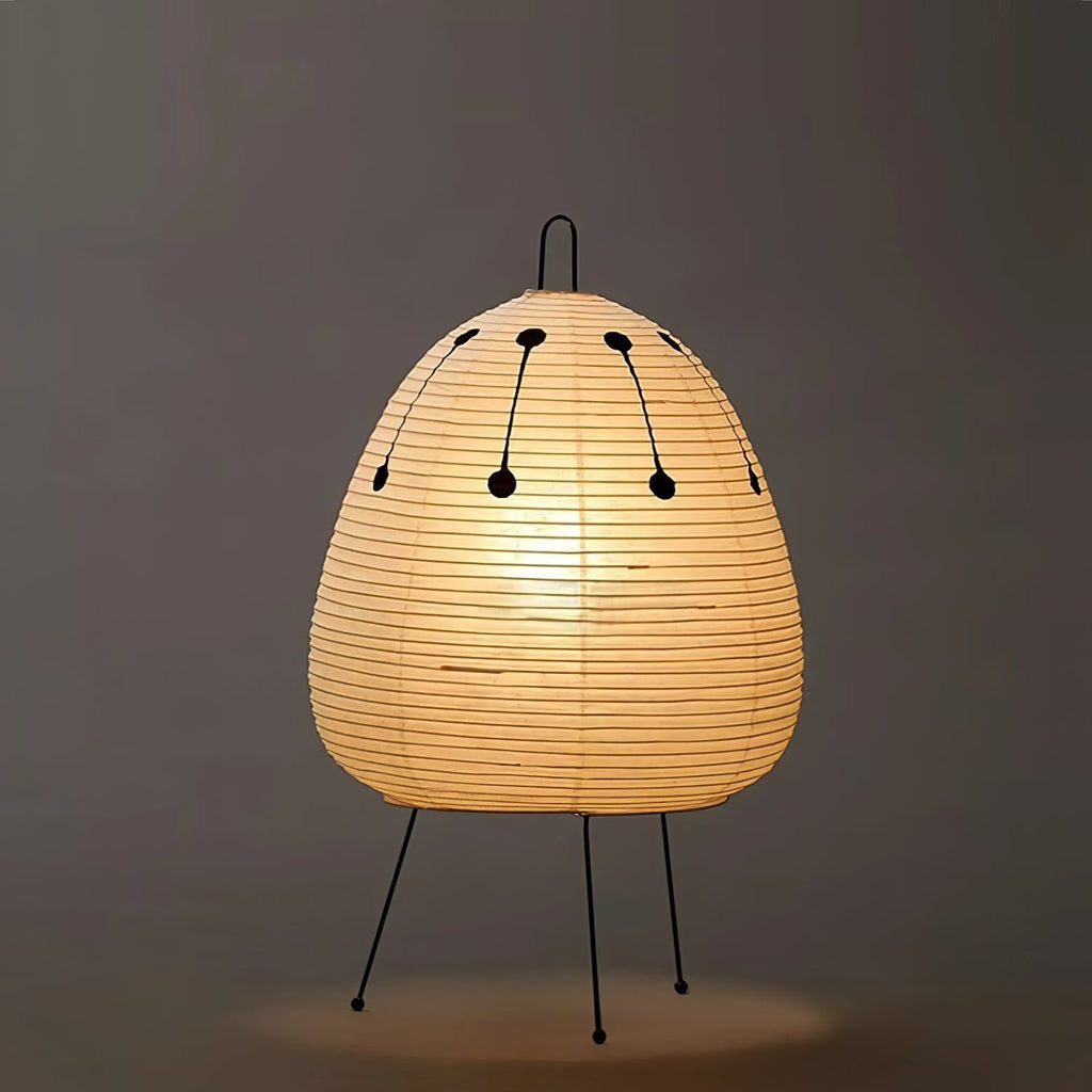 Lampe à poser moderne Fleming en papier Blanc