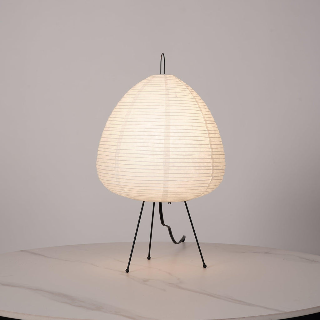 Lampe à poser moderne Fleming en papier Blanc