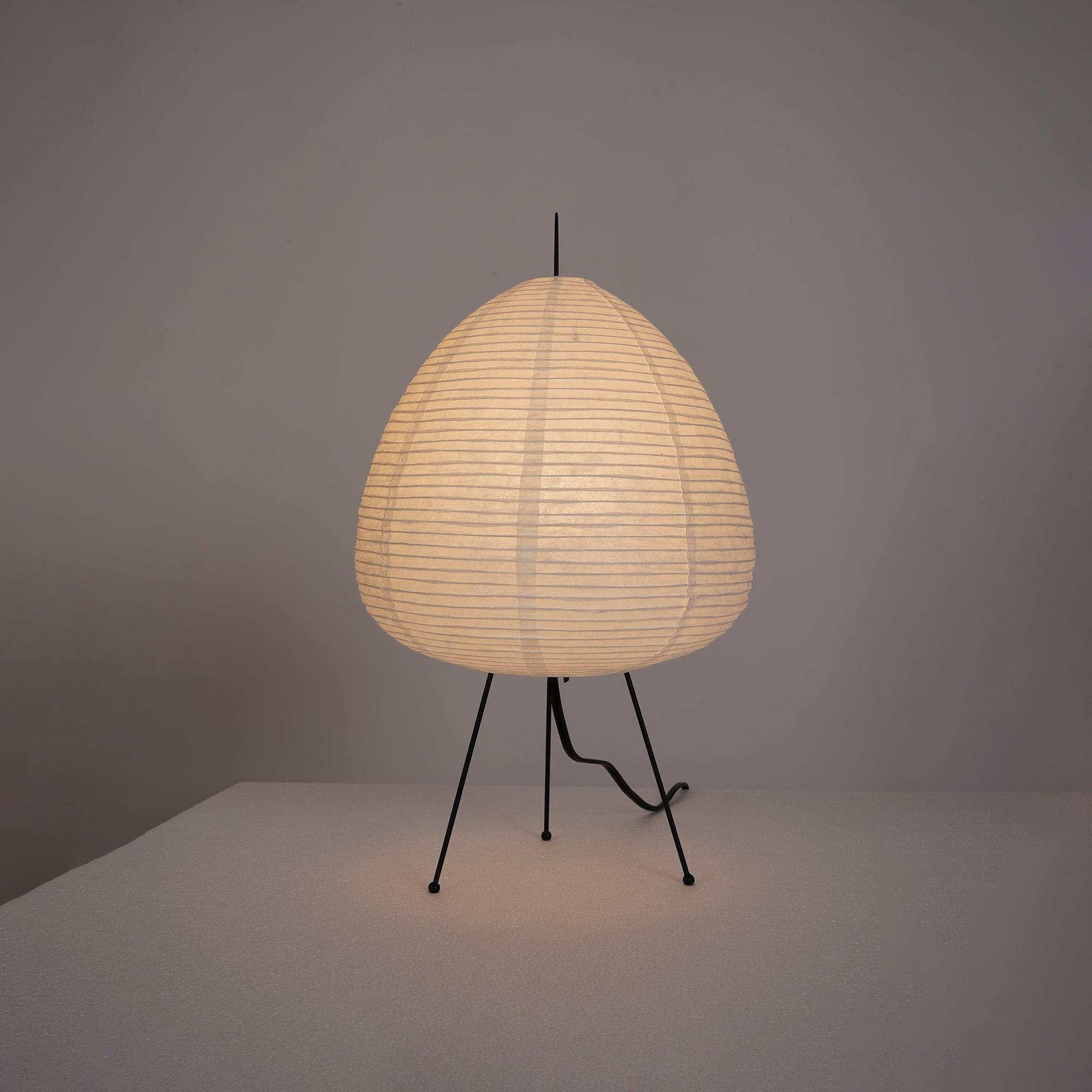 Lampe à poser moderne Fleming en papier Blanc