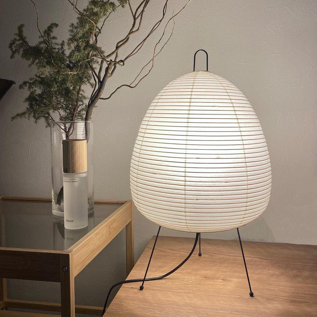 Lampe à poser moderne Fleming en papier Blanc