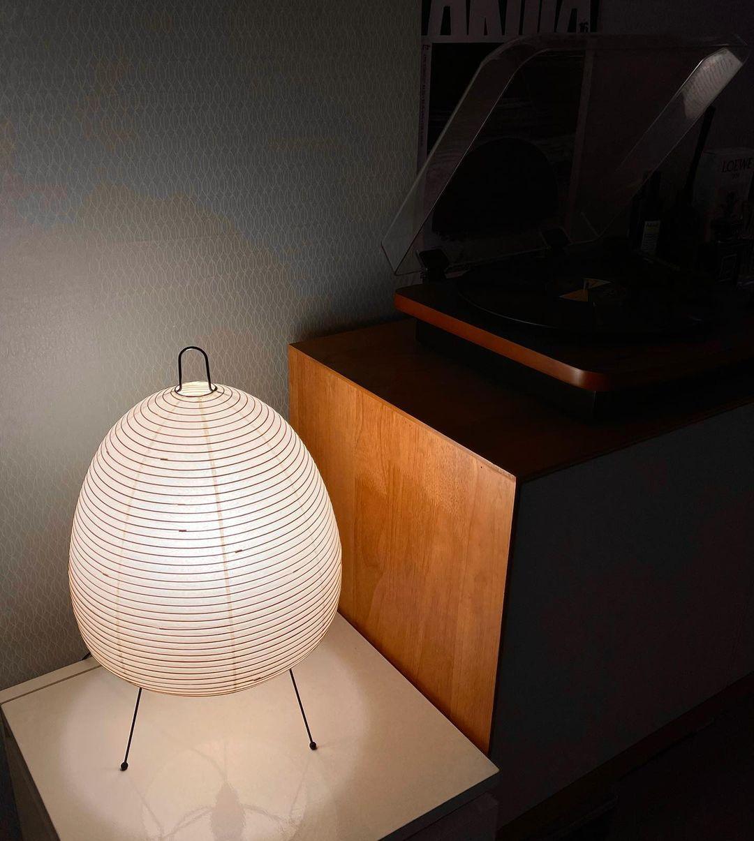 Lampe à poser moderne Fleming en papier Blanc