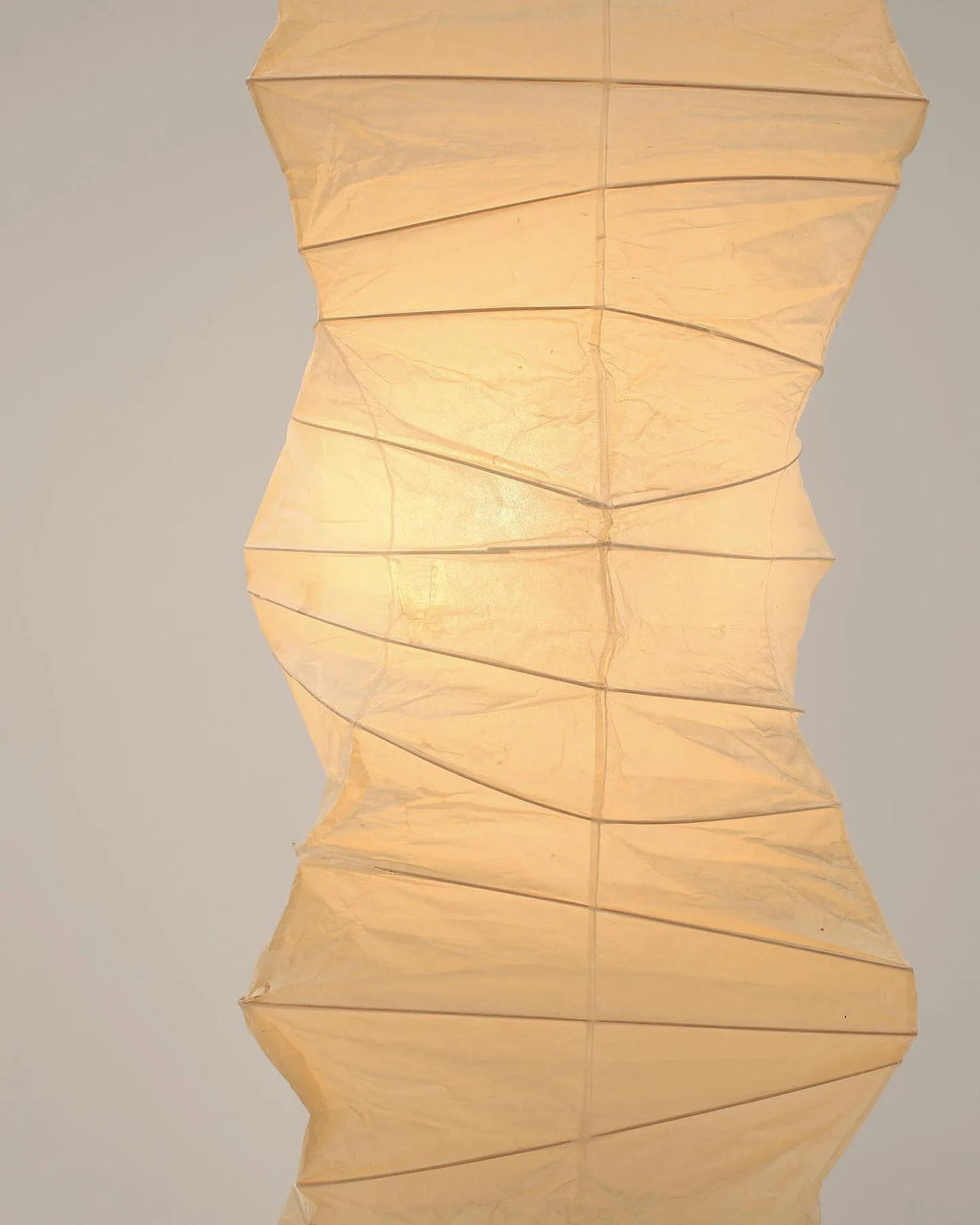 Lampadaire moderne Cyril en papier Blanc