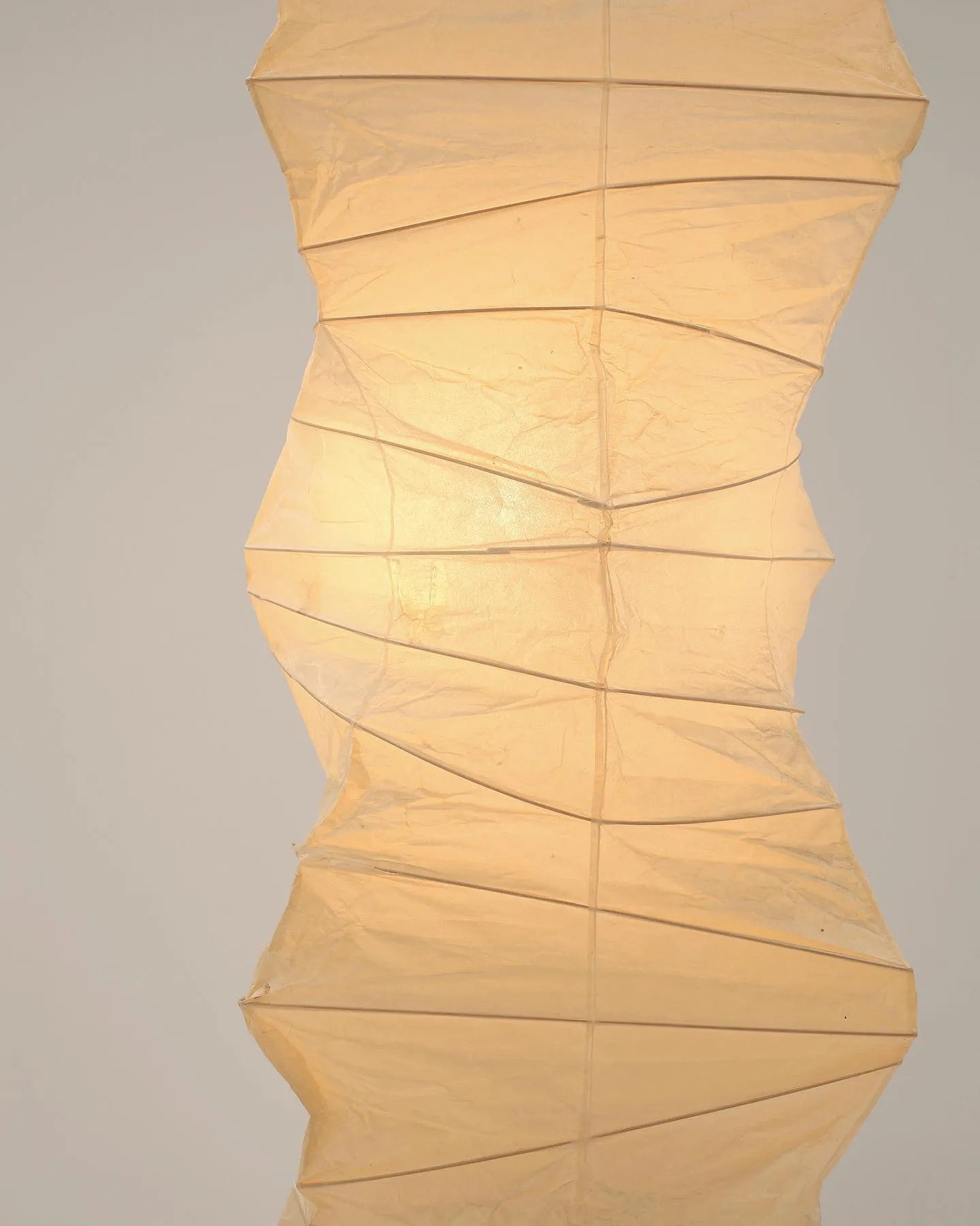 Lampadaire moderne Cyril en papier Blanc