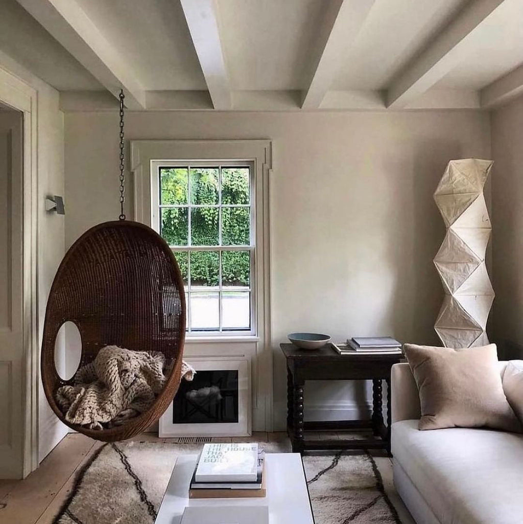 Lampadaire moderne Cyril en papier Blanc