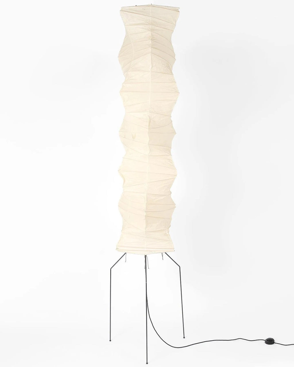 Lampadaire moderne Cyril en papier Blanc