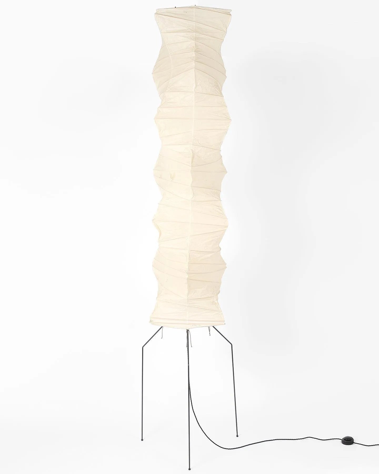 Lampadaire moderne Cyril en papier Blanc