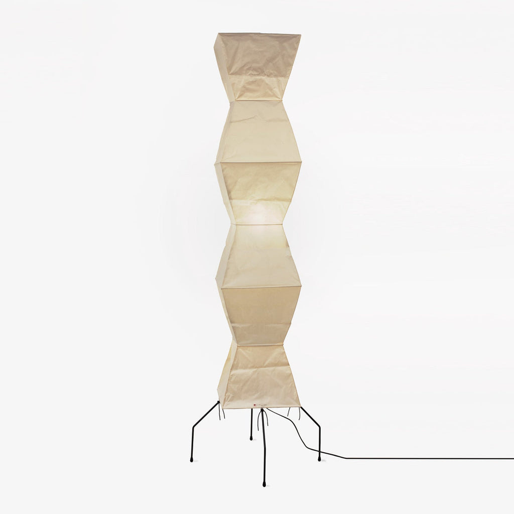 Lampadaire moderne Cyril en papier Blanc