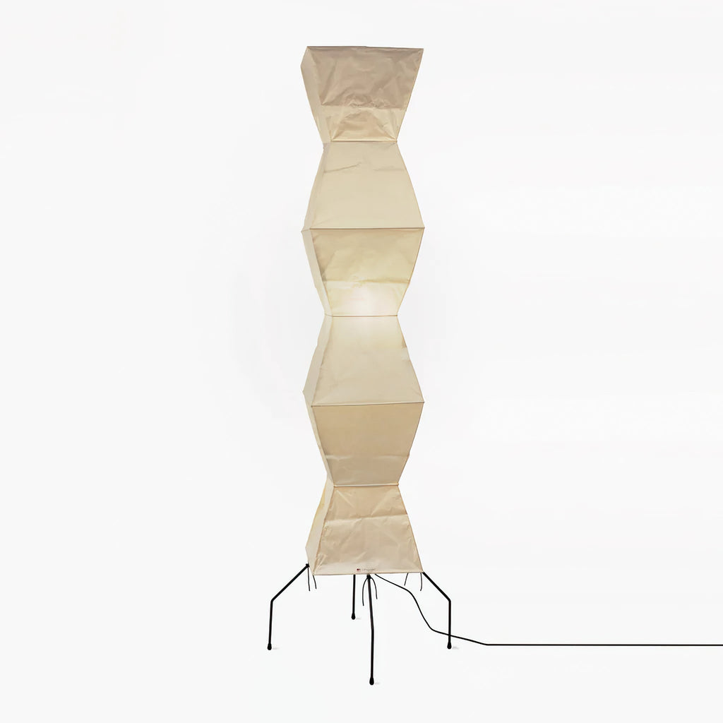 Lampadaire moderne Cyril en papier Blanc