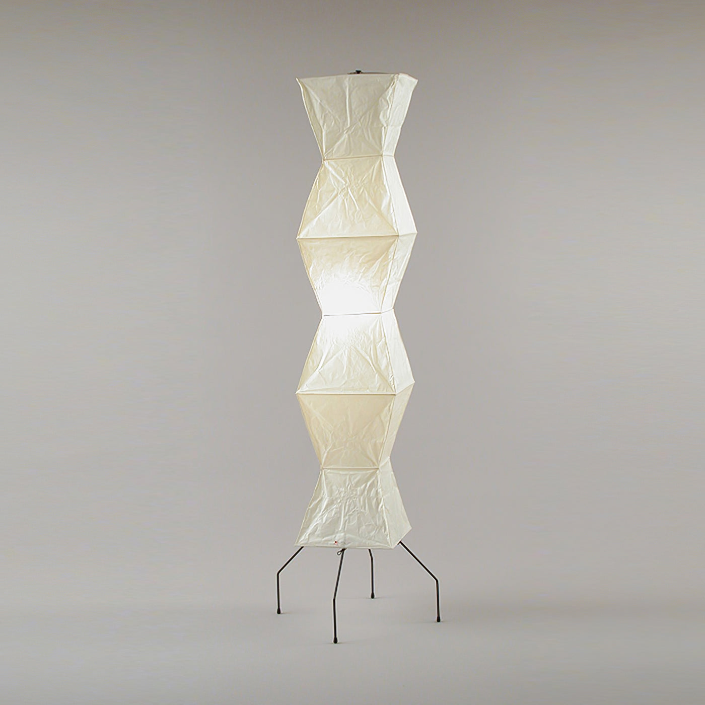 Lampadaire moderne Cyril en papier Blanc