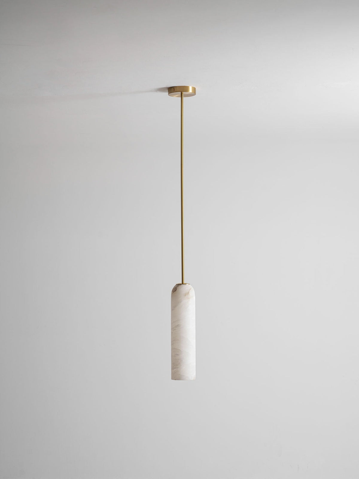 Alabaster Cylinder Pendant Light