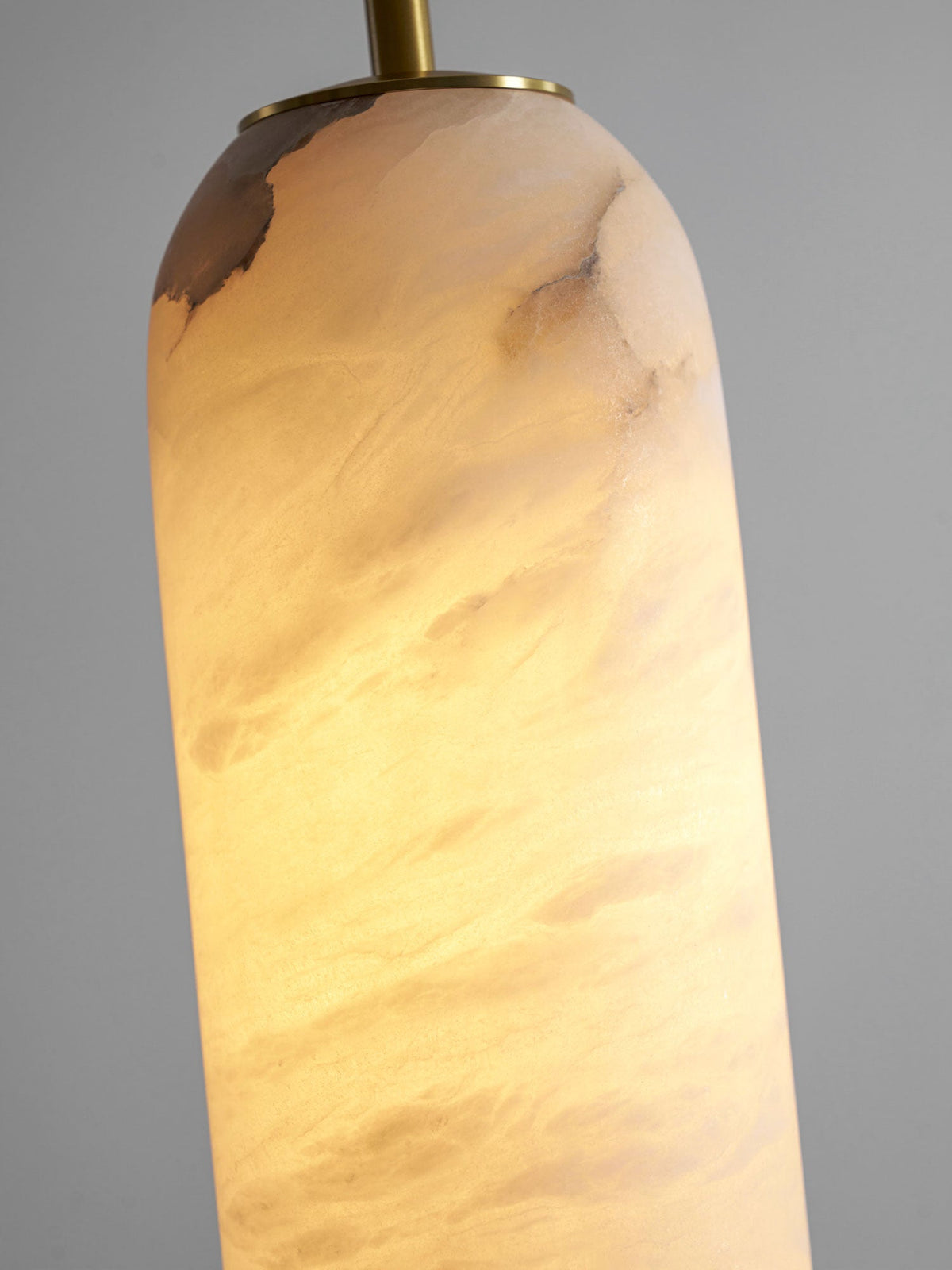 Alabaster Cylinder Pendant Light