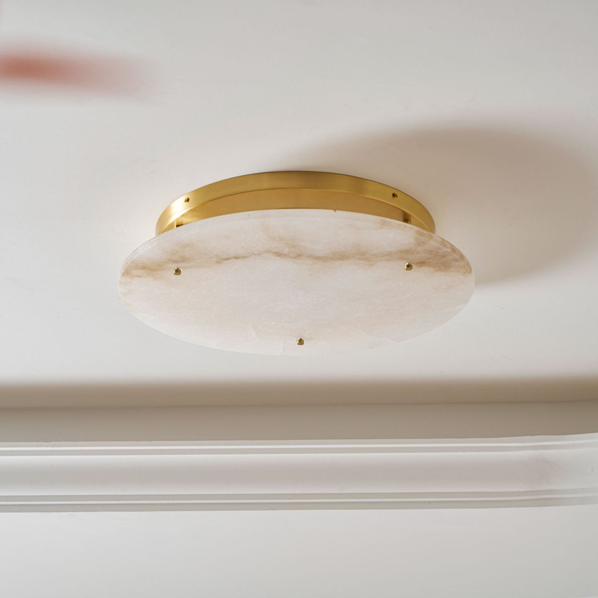 Alabaster Disc Ceiling Lamp