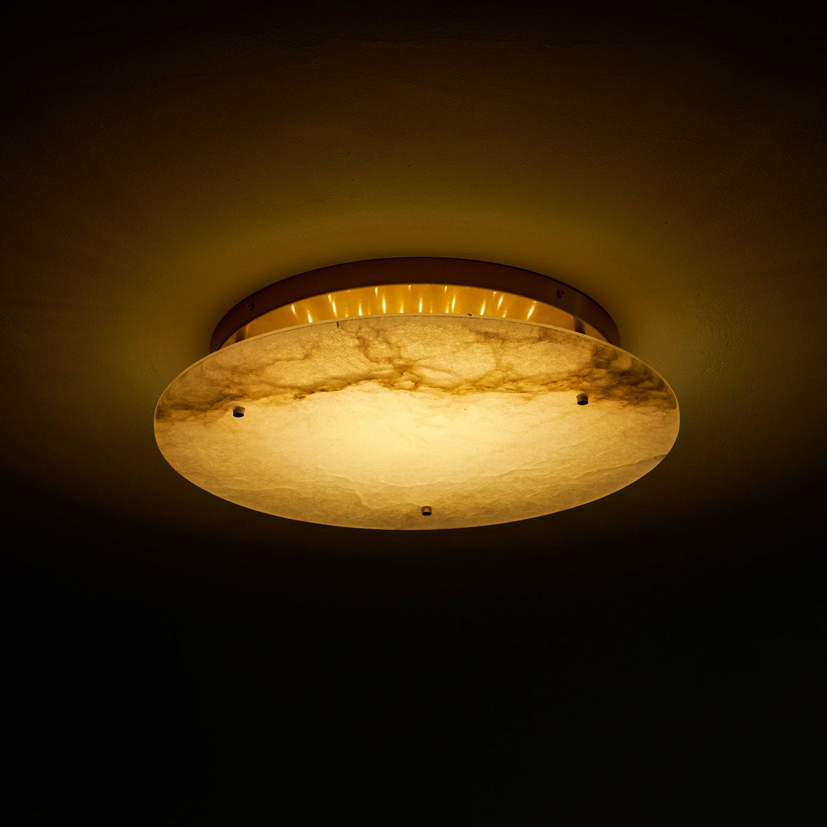 Alabaster Disc Ceiling Lamp