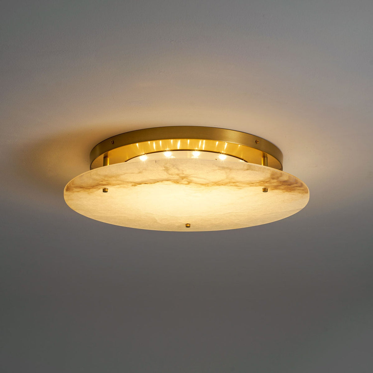 Alabaster Disc Ceiling Lamp