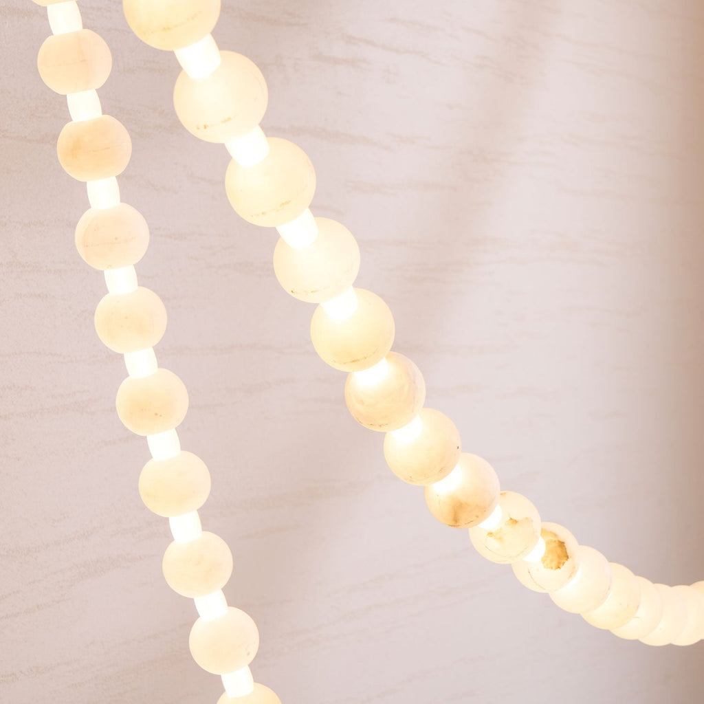 Lustre moderne Miska en Albâtre Or et blanc