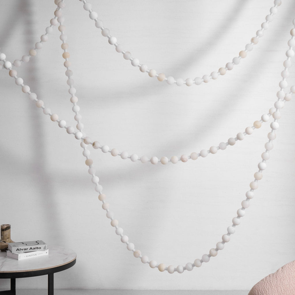 Lustre moderne Miska en Albâtre Or et blanc