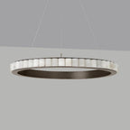 Lustre moderne Kenric en Albâtre Noir