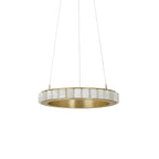 Lustre moderne Kenric en Albâtre Noir