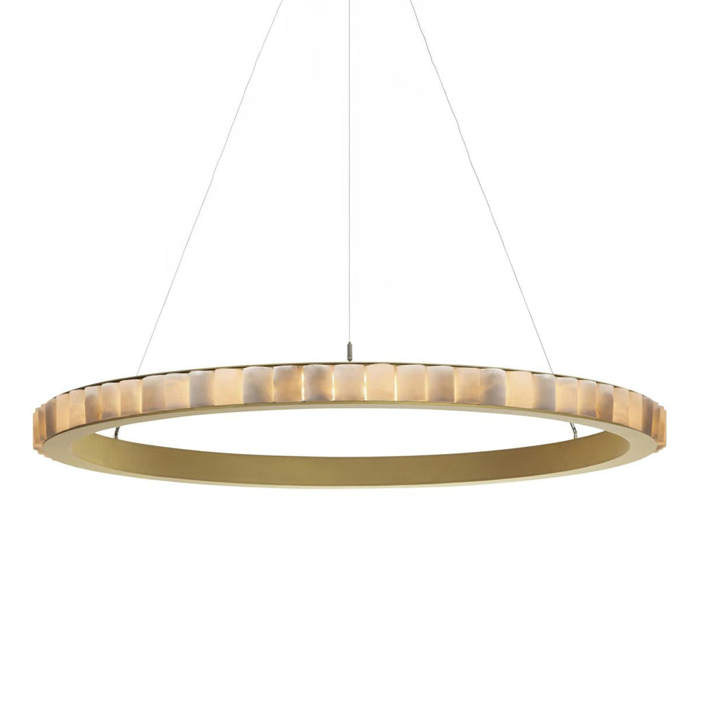 Lustre moderne Kenric en Albâtre Noir