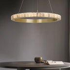 Lustre moderne Kenric en Albâtre Noir