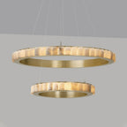 Lustre moderne Kenric en Albâtre Noir
