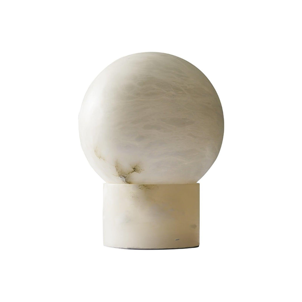 Lampe à poser moderne Vegard en Albâtre, Marbre Blanc