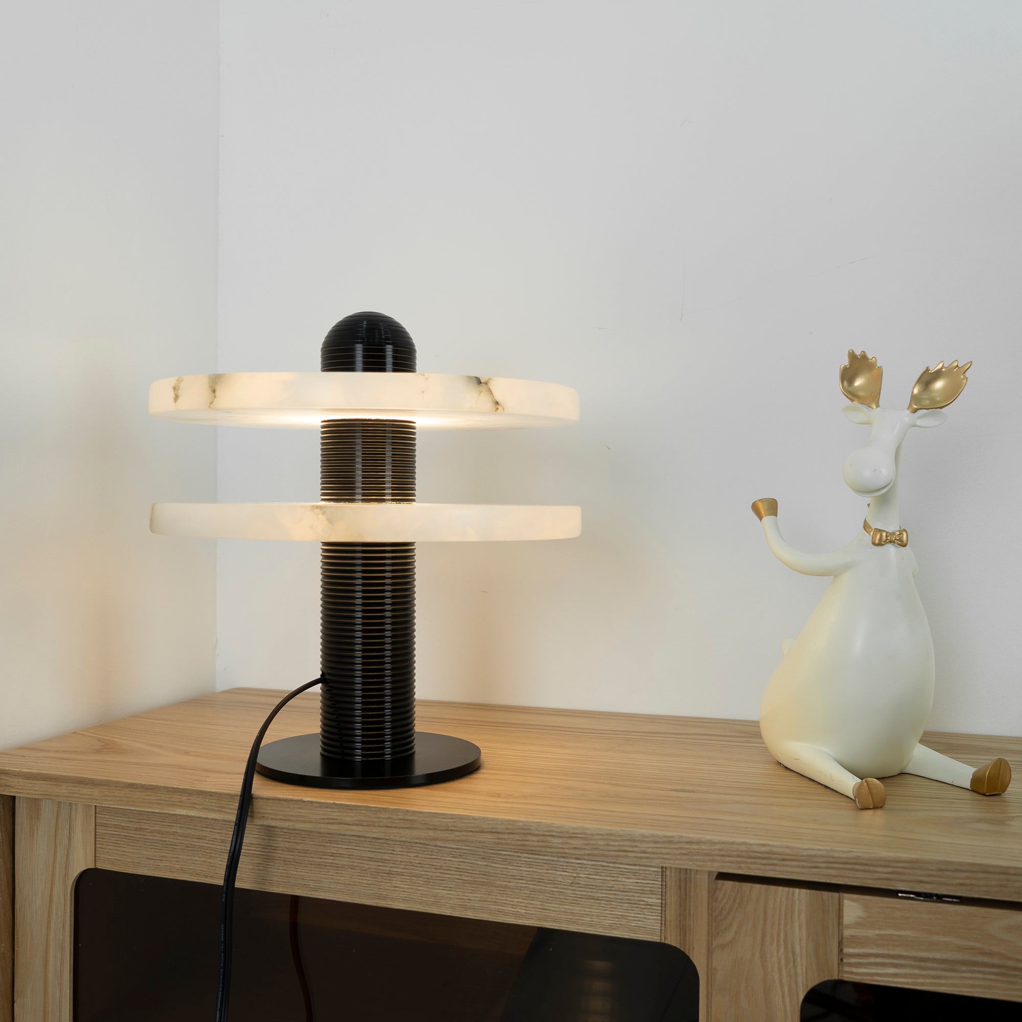 Lampe à poser moderne Booth en Albâtre