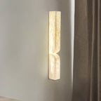 Applique murale moderne Kjel en Albâtre Or et blanc
