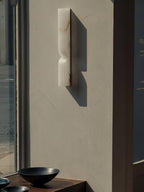 Applique murale moderne Kjel en Albâtre Or et blanc