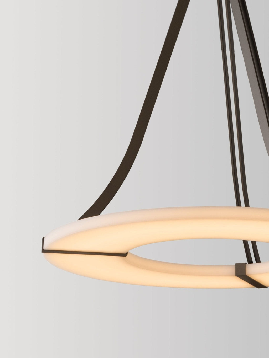 Suspension moderne Judson en Albâtre Noir et blanc