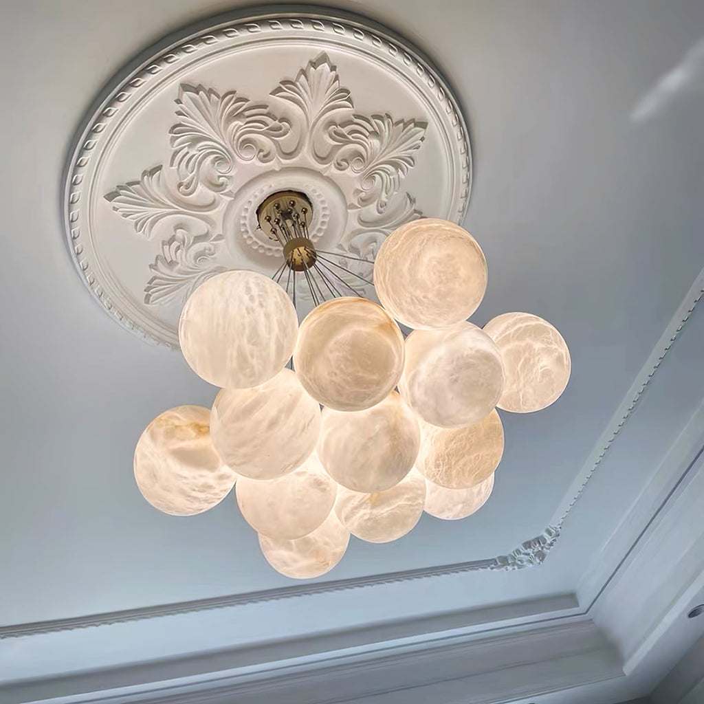 Lustre moderne Gudmund en Albâtre