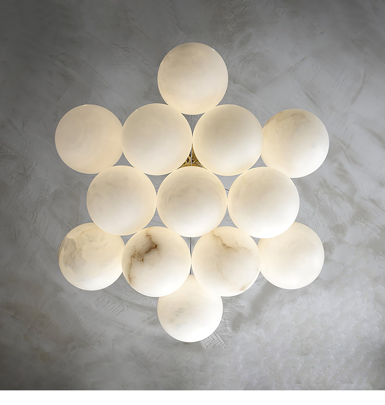Lustre moderne Gudmund en Albâtre