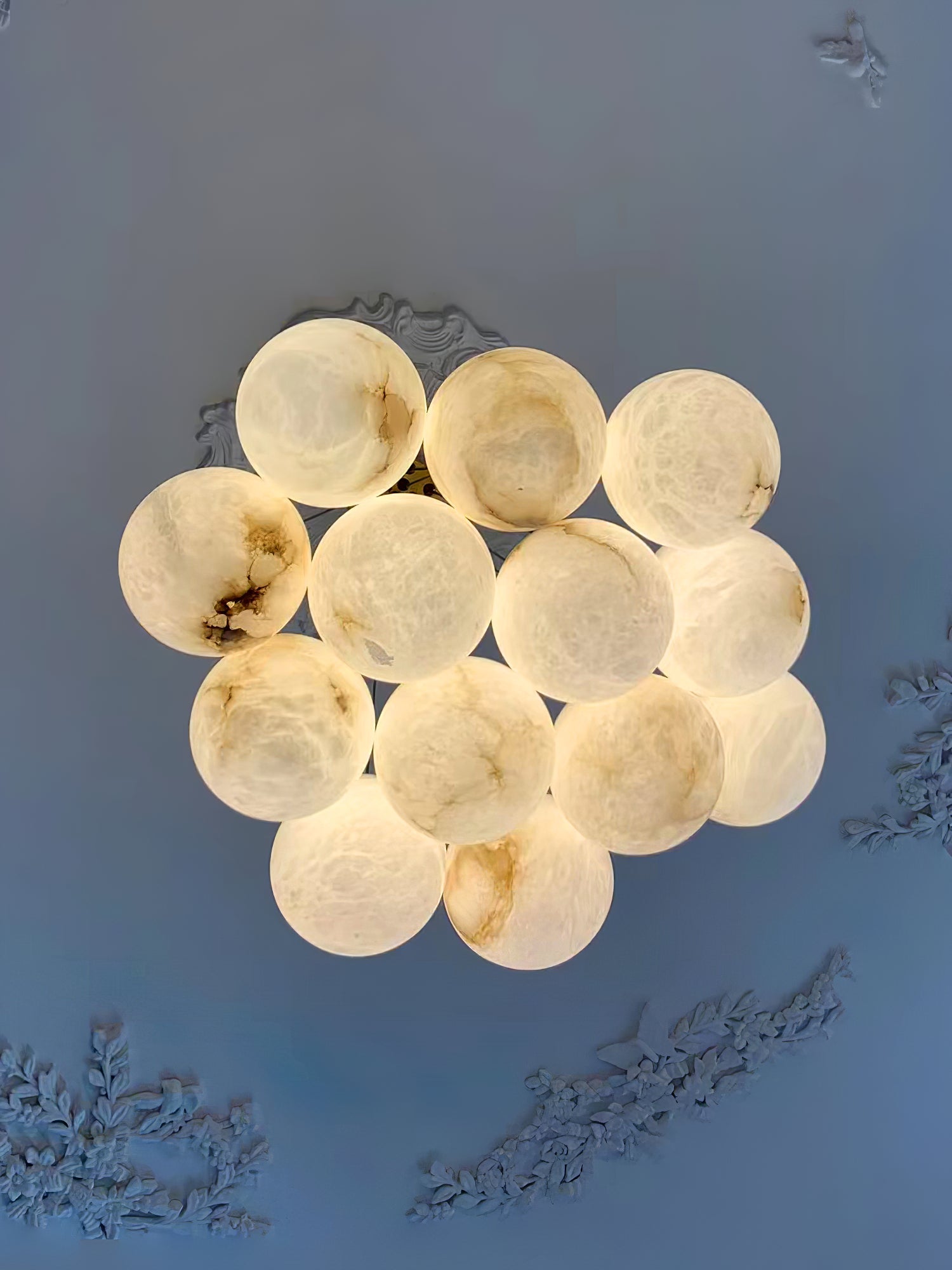Lustre moderne Gudmund en Albâtre