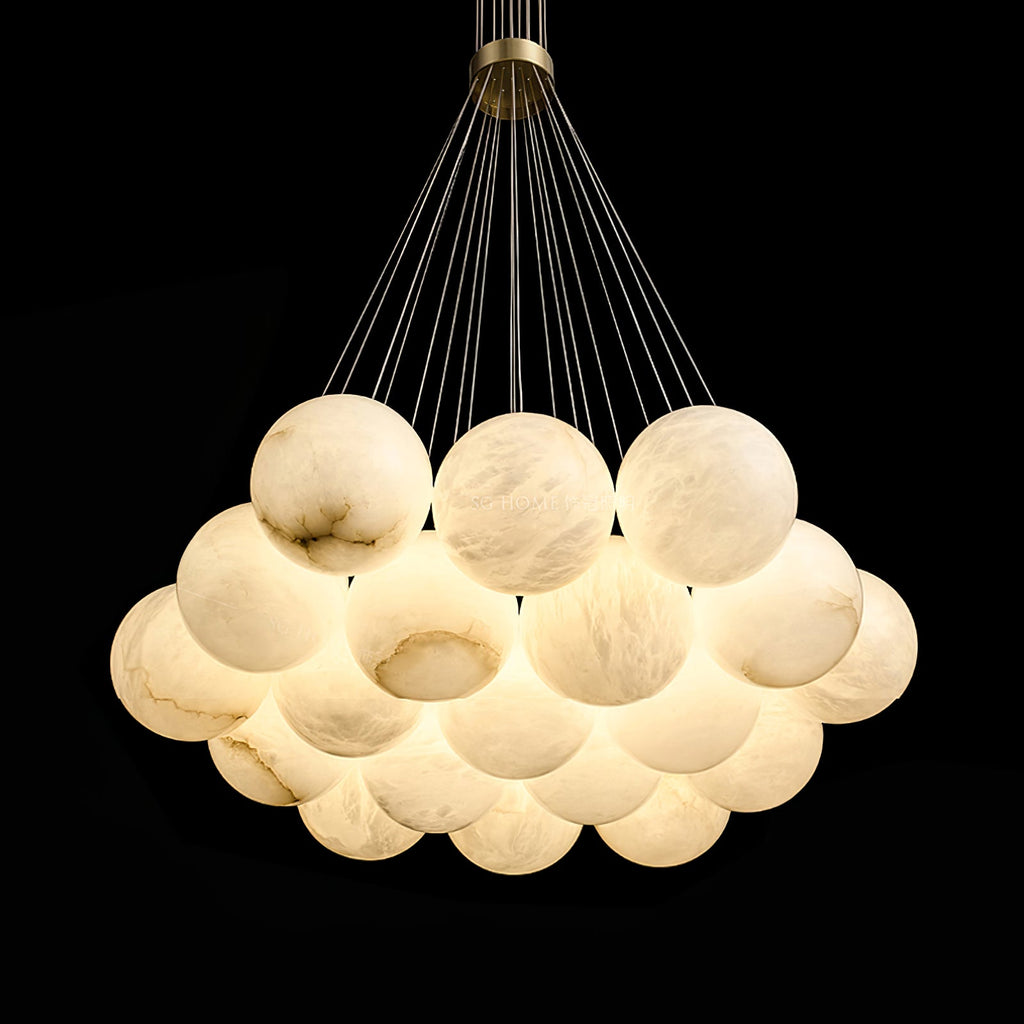 Lustre moderne Gudmund en Albâtre