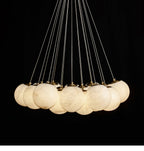 Lustre moderne Gudmund en Albâtre