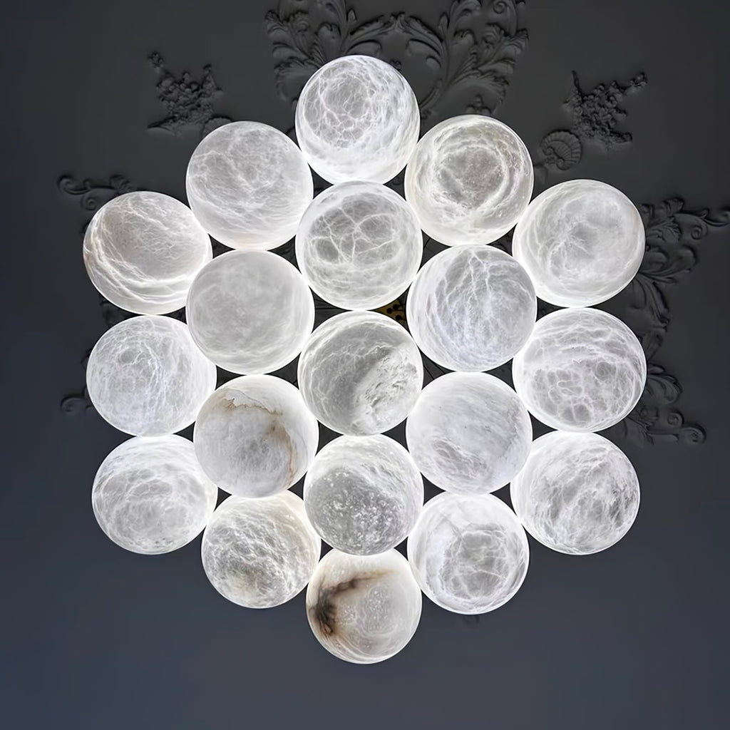 Lustre moderne Gudmund en Albâtre