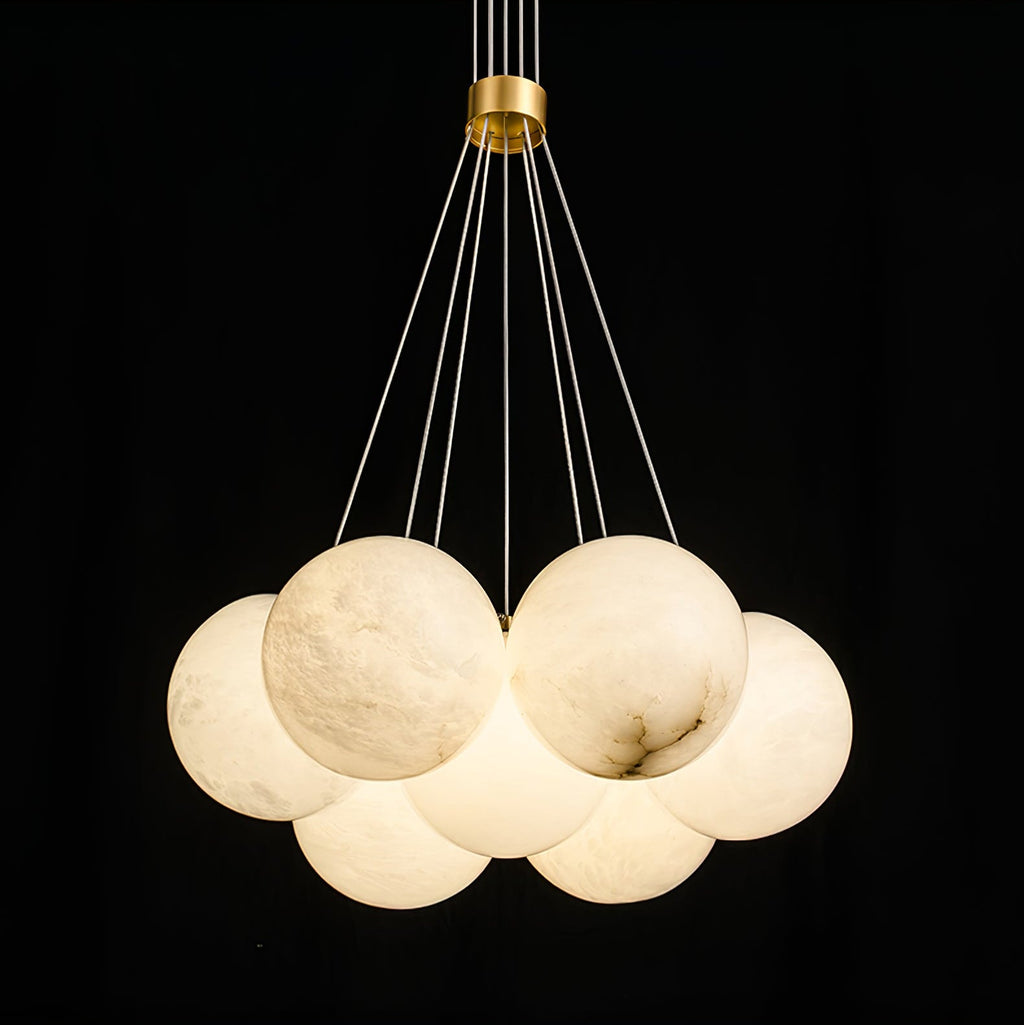 Lustre moderne Gudmund en Albâtre