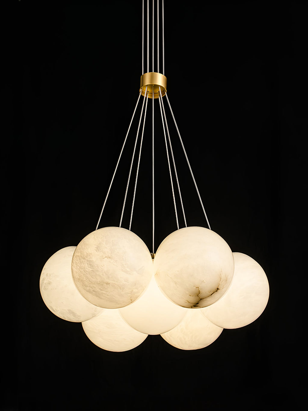 Lustre moderne Gudmund en Albâtre