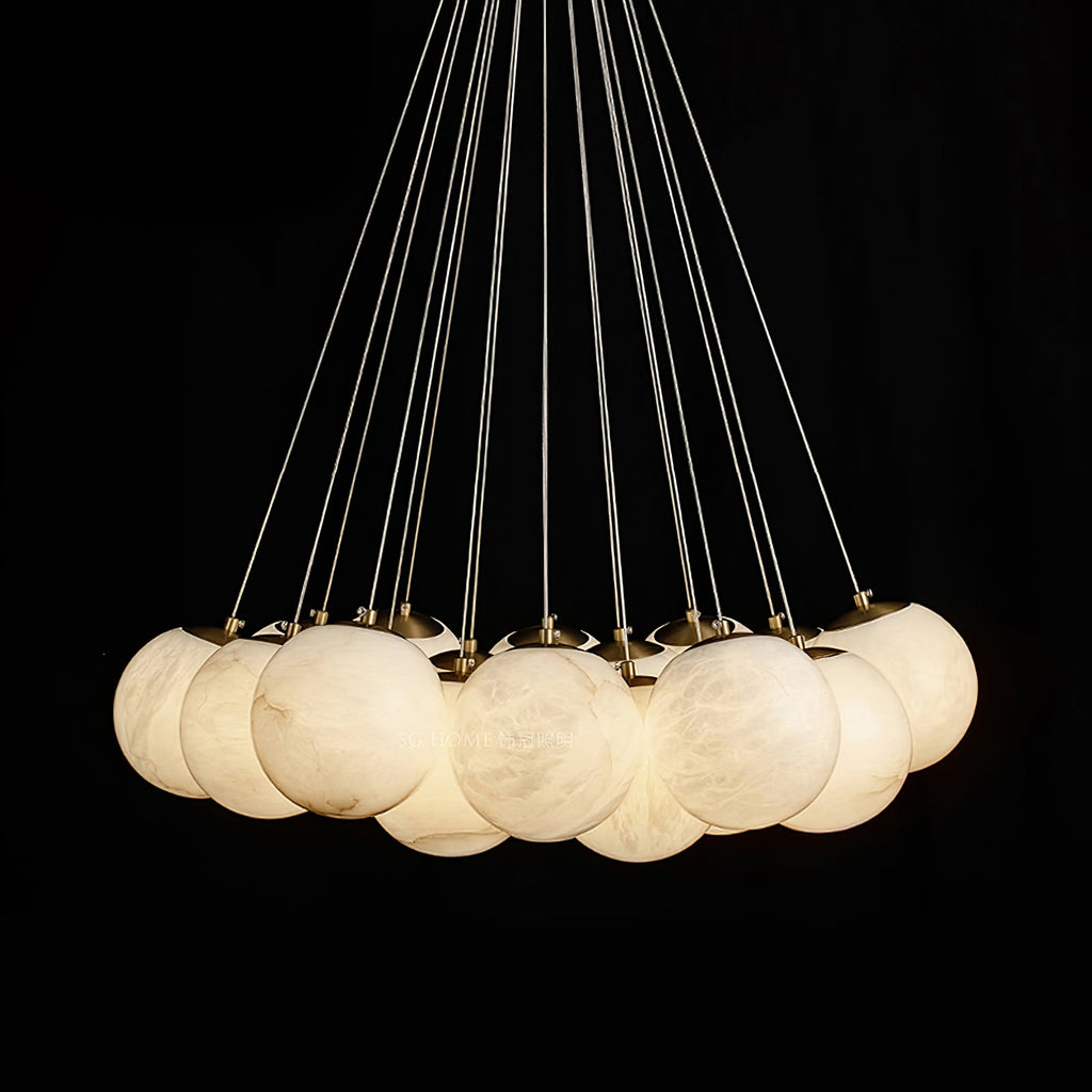Lustre moderne Gudmund en Albâtre
