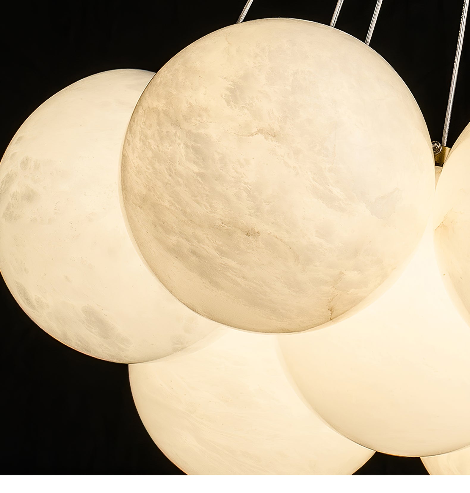 Lustre moderne Gudmund en Albâtre